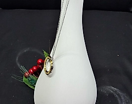 halka kolye gold/gümüş taşlı