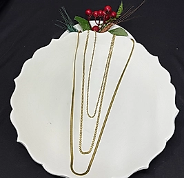 3 katlı çelik zincir kolye