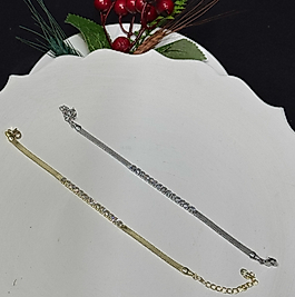 baget sıralı taşlı bileklik