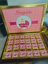 sargılı madlen özel baskılı çikolata 72 li