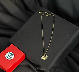 nazar yarı güneş kolye