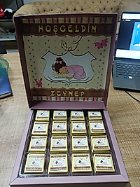 sargılı madlen özel baskılı çikolata 48 li