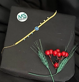 nazar boncuk teyalı gold bileklik