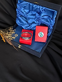 gümüş detay çelik kaburga bileklik